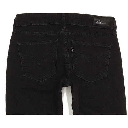 Levi's Women Black Skinny Slim Stretch Jeans W24 L29