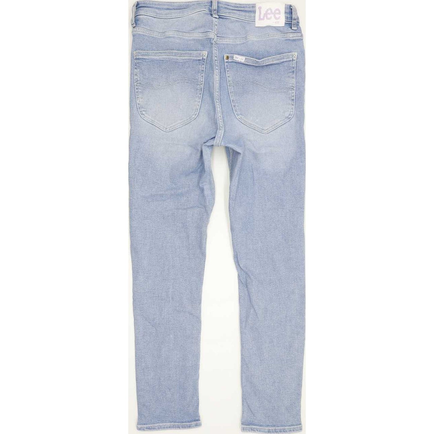 Lee High Rise Blue Straight Stretch Jeans High Waisted W30 L28