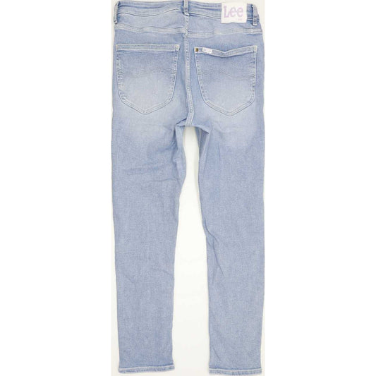 Lee High Rise Blue Straight Stretch Jeans High Waisted W30 L28