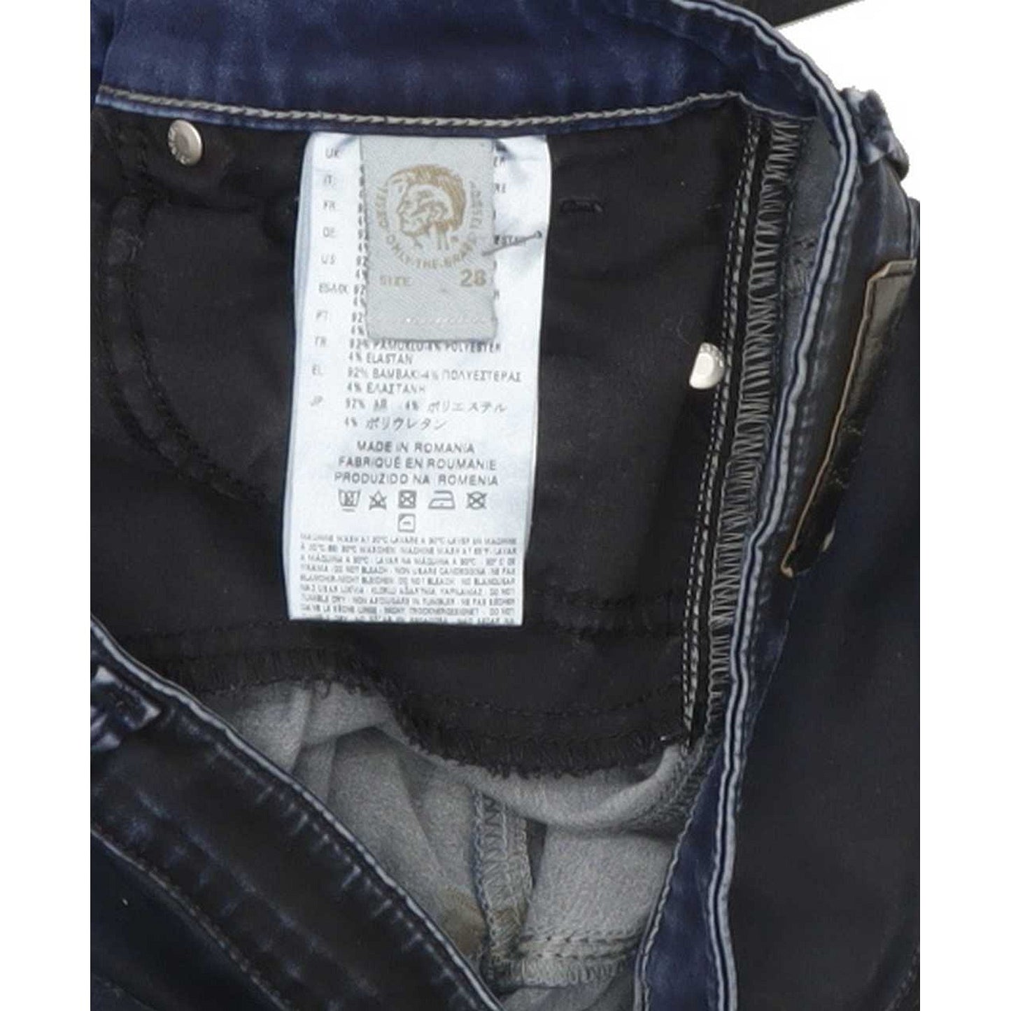 Diesel Skinzee-High 0682E Women Navy Skinny Slim Stretch Jeans W28 L31