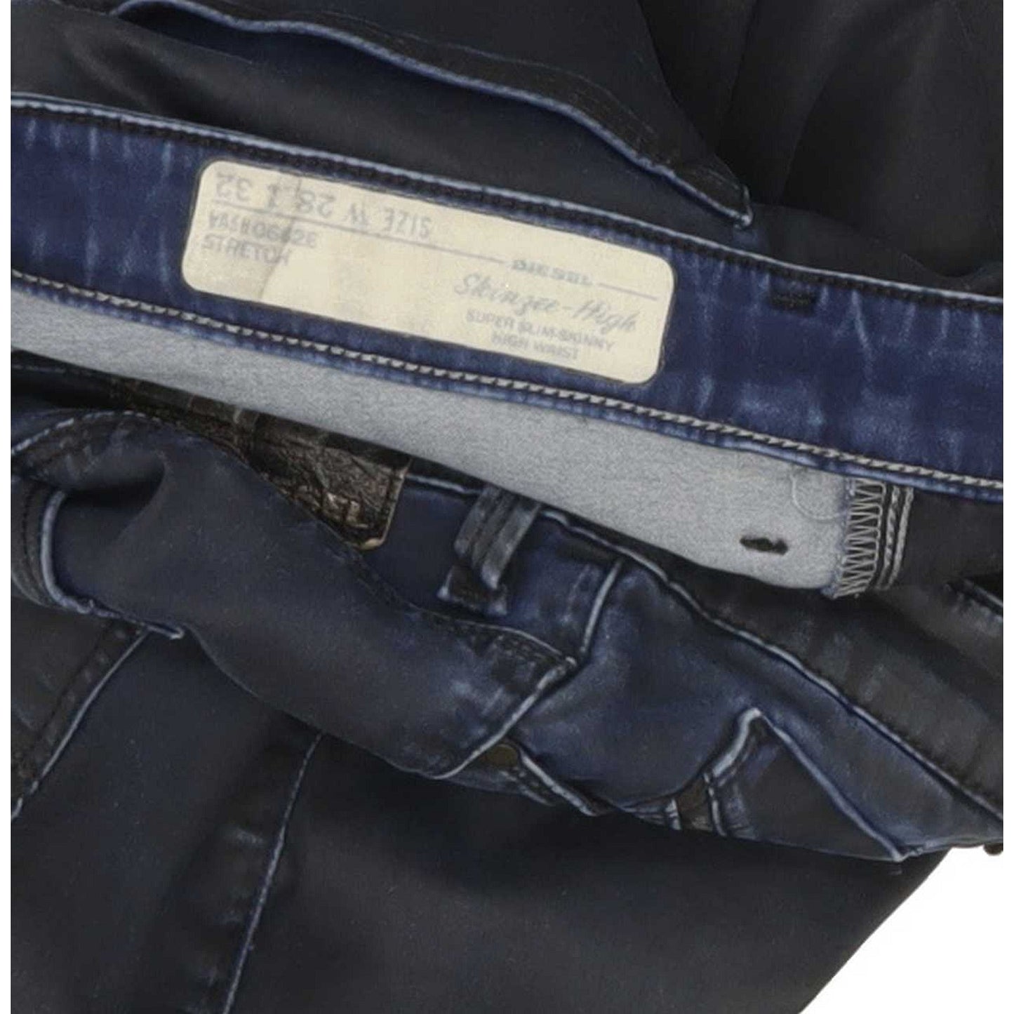 Diesel Skinzee-High 0682E Women Navy Skinny Slim Stretch Jeans W28 L31