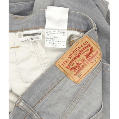 Levi's 511 Men Grey Straight Slim Stretch Jeans W33 L33