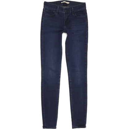 Levi's 710 Super Women Blue Skinny Slim Stretch Jeans W26 L30