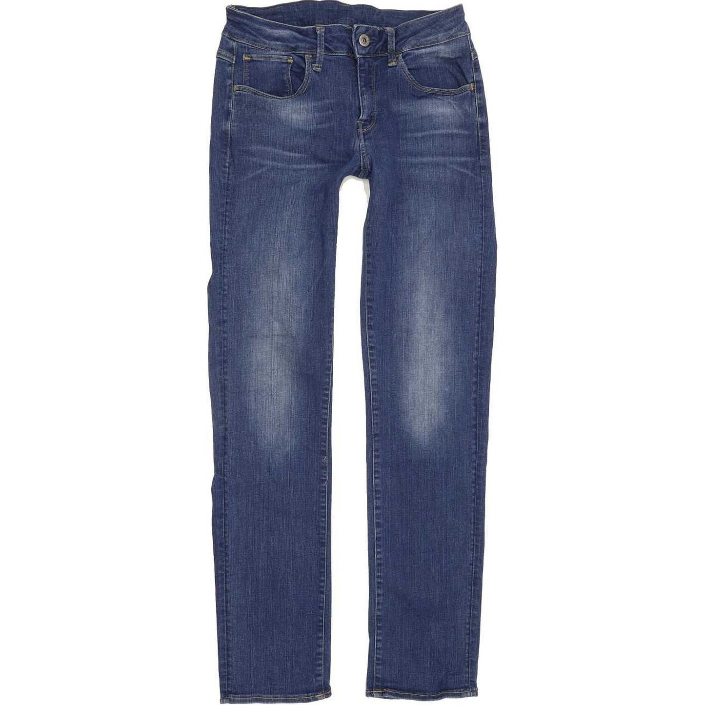 G-Star Women Blue Straight Slim Stretch Jeans W28 L30