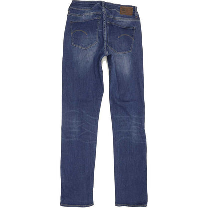 G-Star Women Blue Straight Slim Stretch Jeans W28 L30