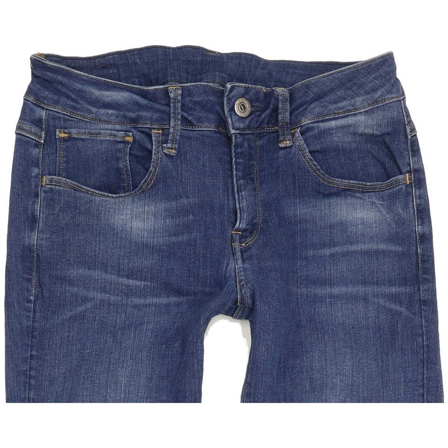 G-Star Women Blue Straight Slim Stretch Jeans W28 L30