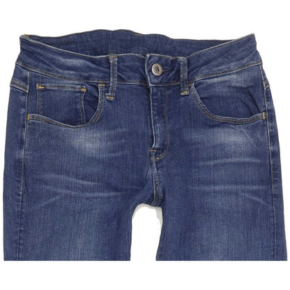 G-Star Women Blue Straight Slim Stretch Jeans W28 L30