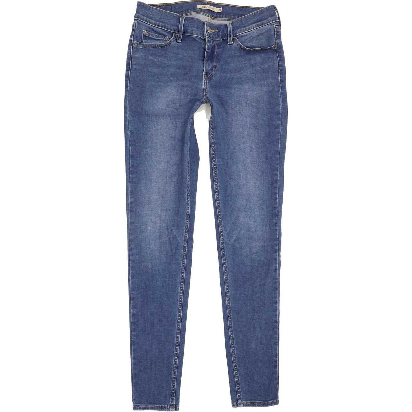 Levi's 710 Super Women Blue Skinny Slim Stretch Jeans W28 L29