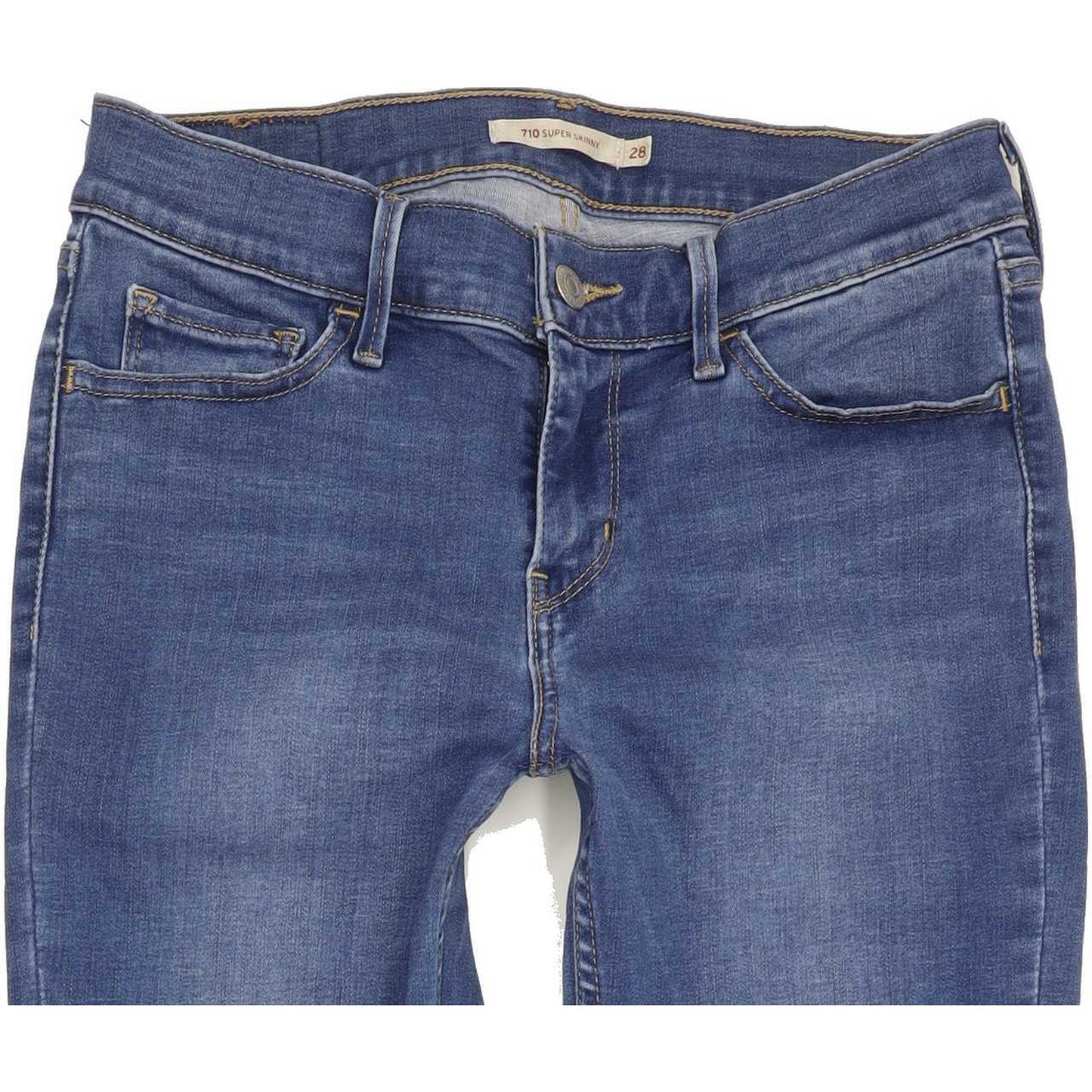 Levi's 710 Super Women Blue Skinny Slim Stretch Jeans W28 L29