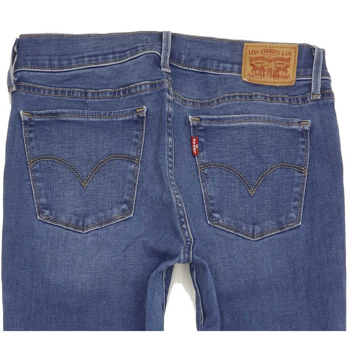 Levi's 710 Super Women Blue Skinny Slim Stretch Jeans W28 L29