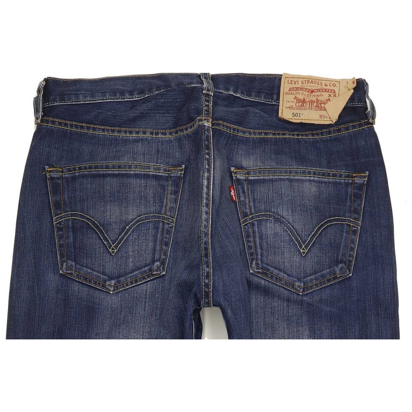 Levi's 501 Men Blue Straight Regular Jeans W34 L32