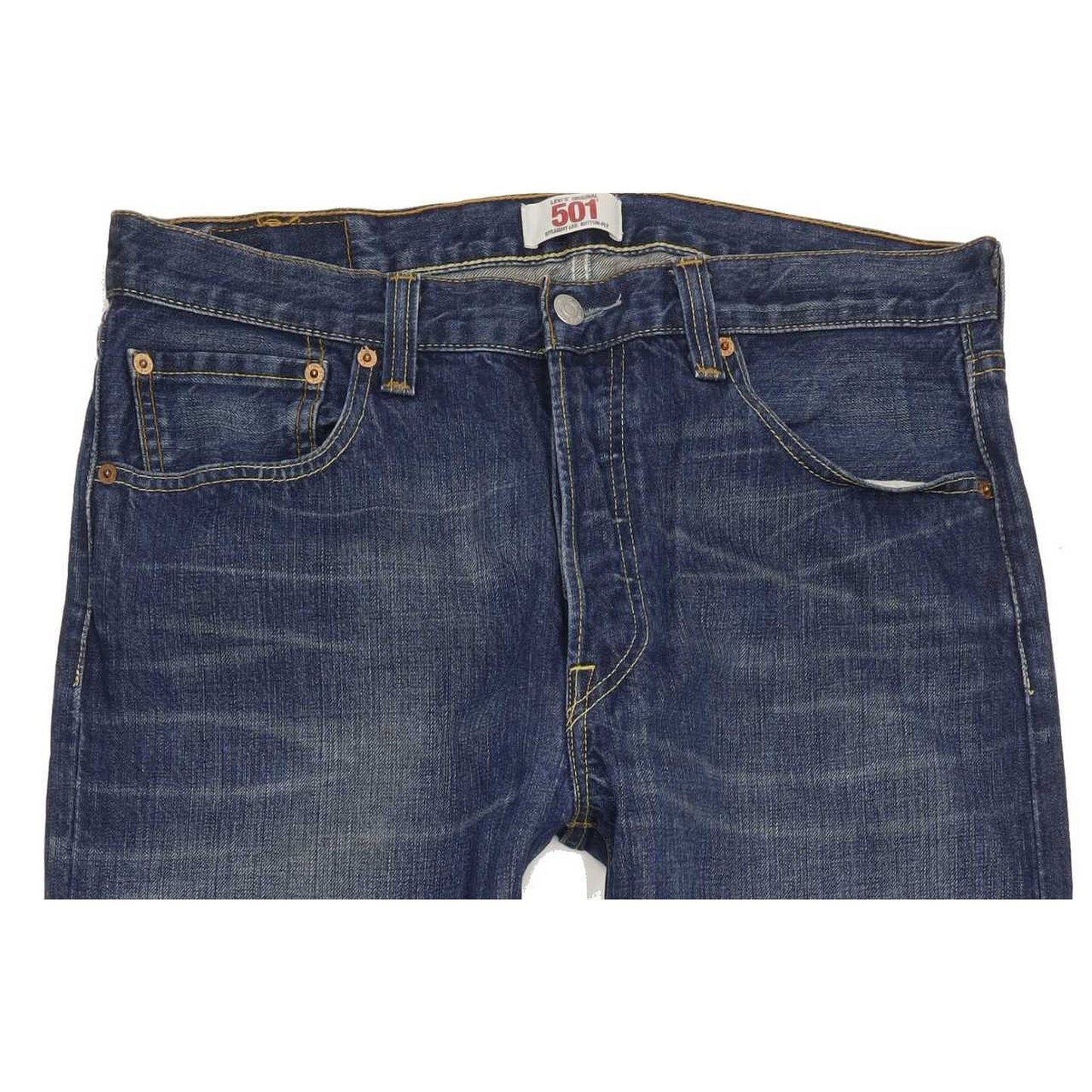 Levi's 501 Men Blue Straight Regular Jeans W34 L32