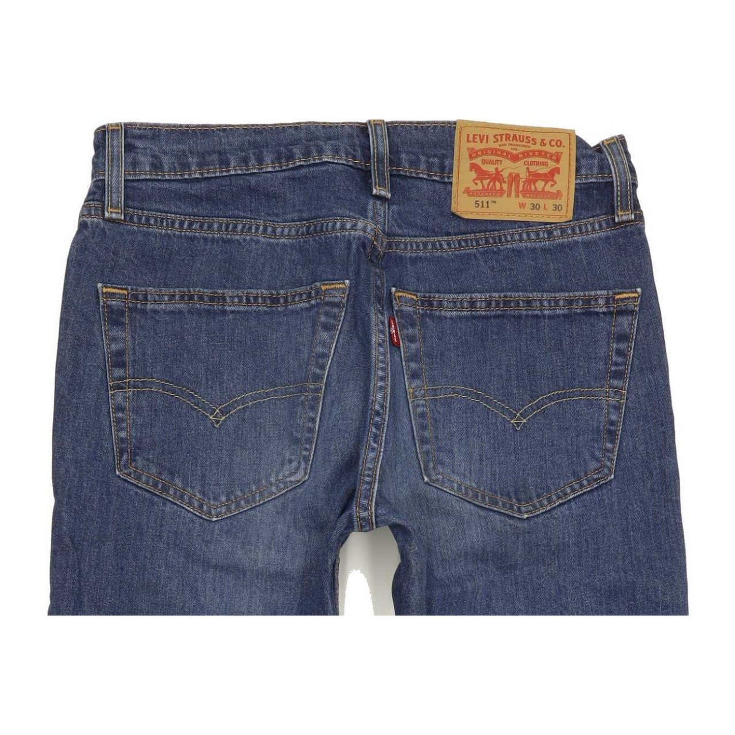 Levi's 511 Men Blue Straight Slim Stretch Jeans W30 L29