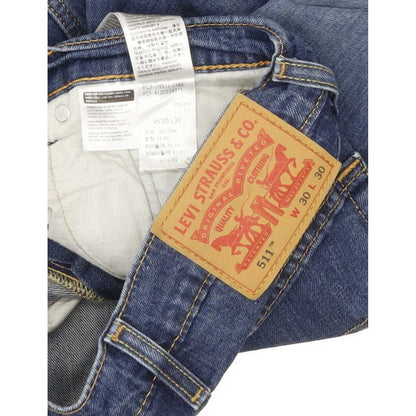 Levi's 511 Men Blue Straight Slim Stretch Jeans W30 L29