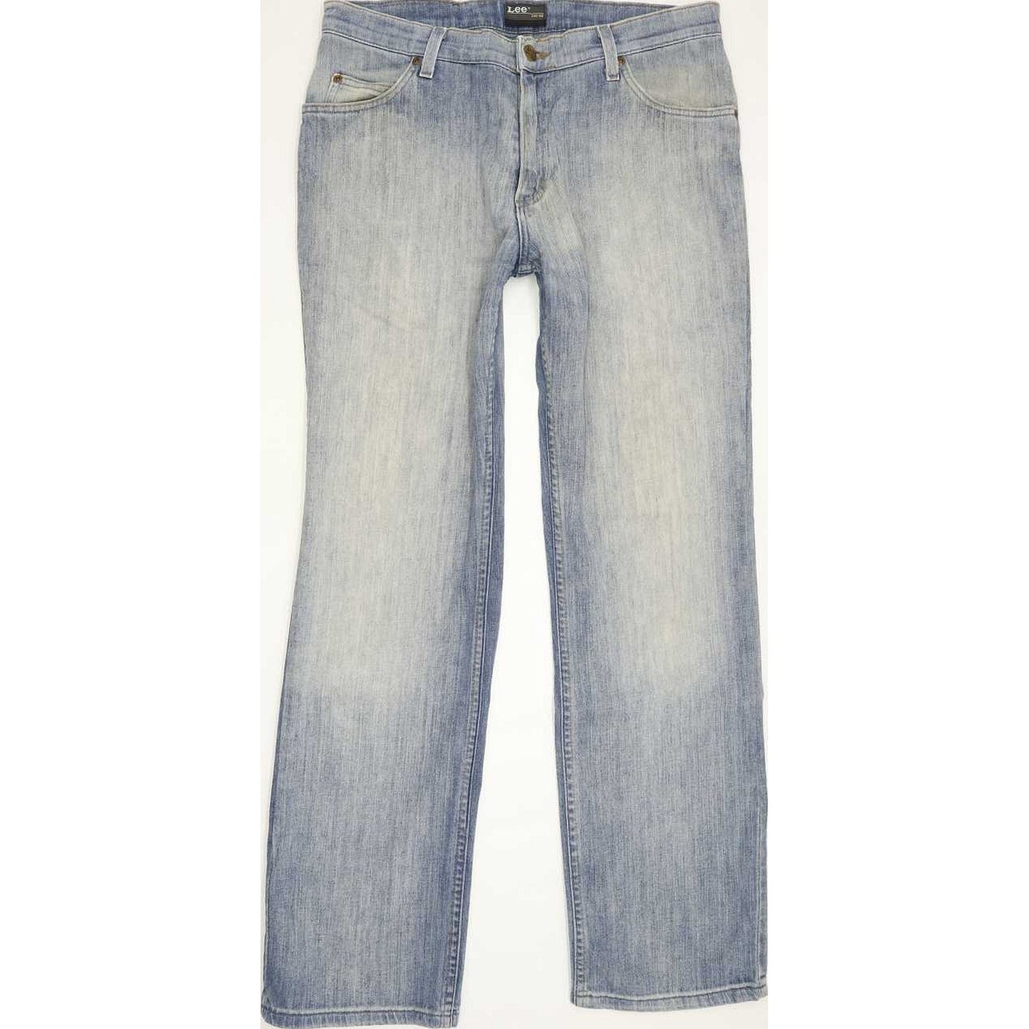 Lee Brooklyn Men Blue Straight Regular Stretch Jeans W33 L31