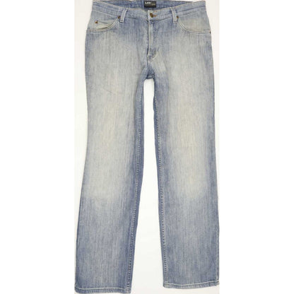 Lee Brooklyn Men Blue Straight Regular Stretch Jeans W33 L31