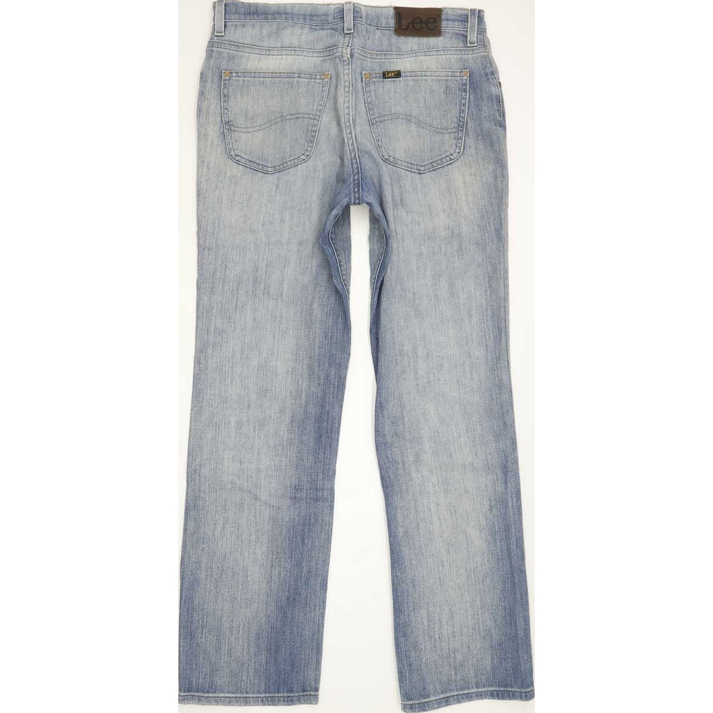 Lee Brooklyn Men Blue Straight Regular Stretch Jeans W33 L31