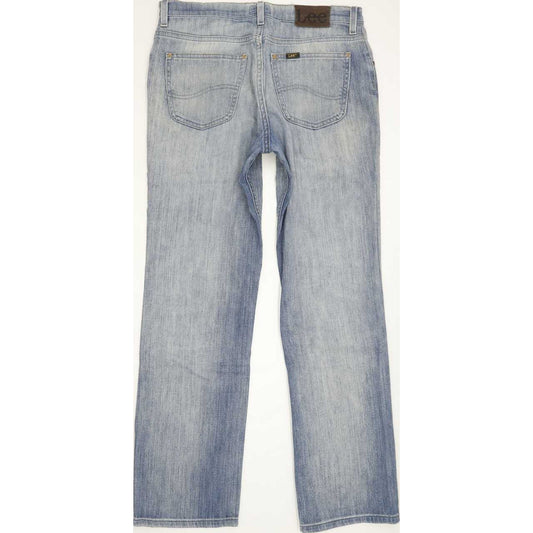 Lee Brooklyn Men Blue Straight Regular Stretch Jeans W33 L31
