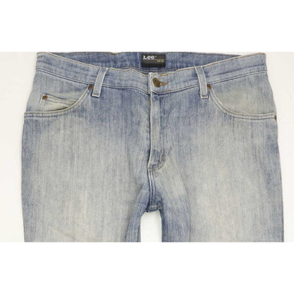Lee Brooklyn Men Blue Straight Regular Stretch Jeans W33 L31