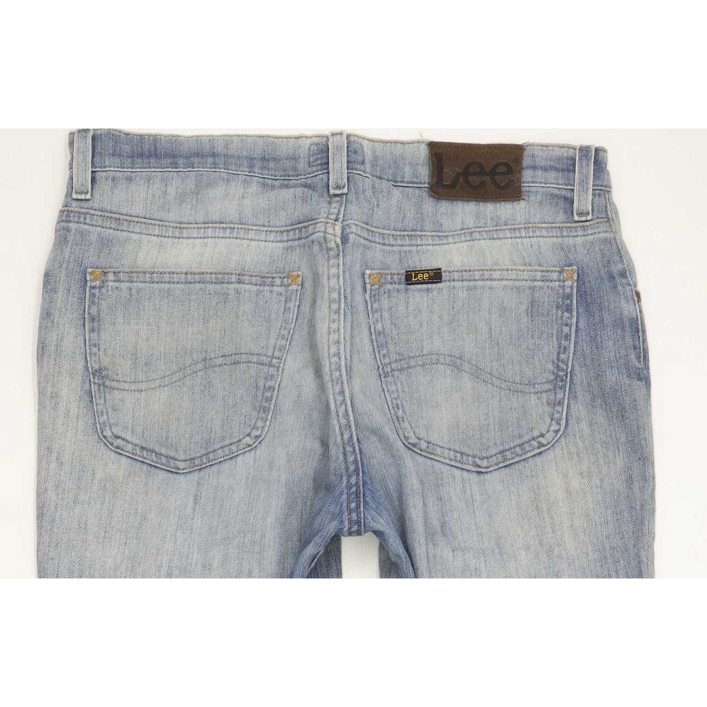 Lee Brooklyn Men Blue Straight Regular Stretch Jeans W33 L31