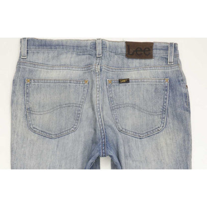 Lee Brooklyn Men Blue Straight Regular Stretch Jeans W33 L31