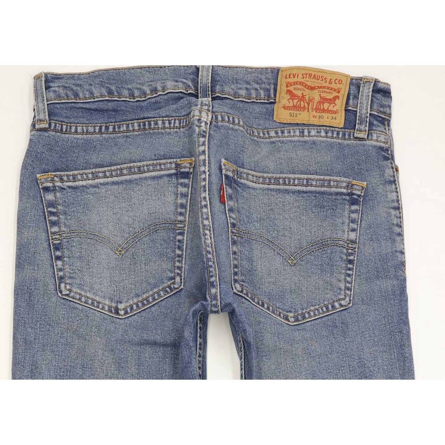 Levi's 511 Men Blue Straight Slim Stretch Jeans W30 L33
