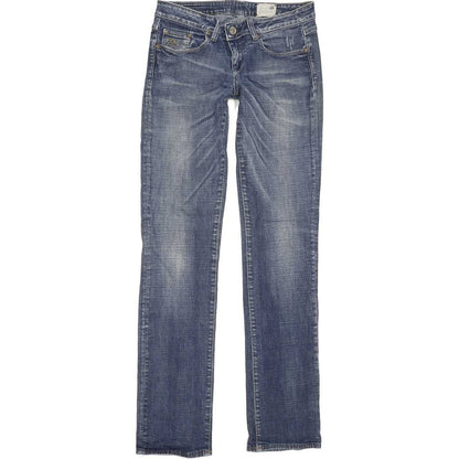 G-Star Women Blue Straight Slim Stretch Jeans W27 L33