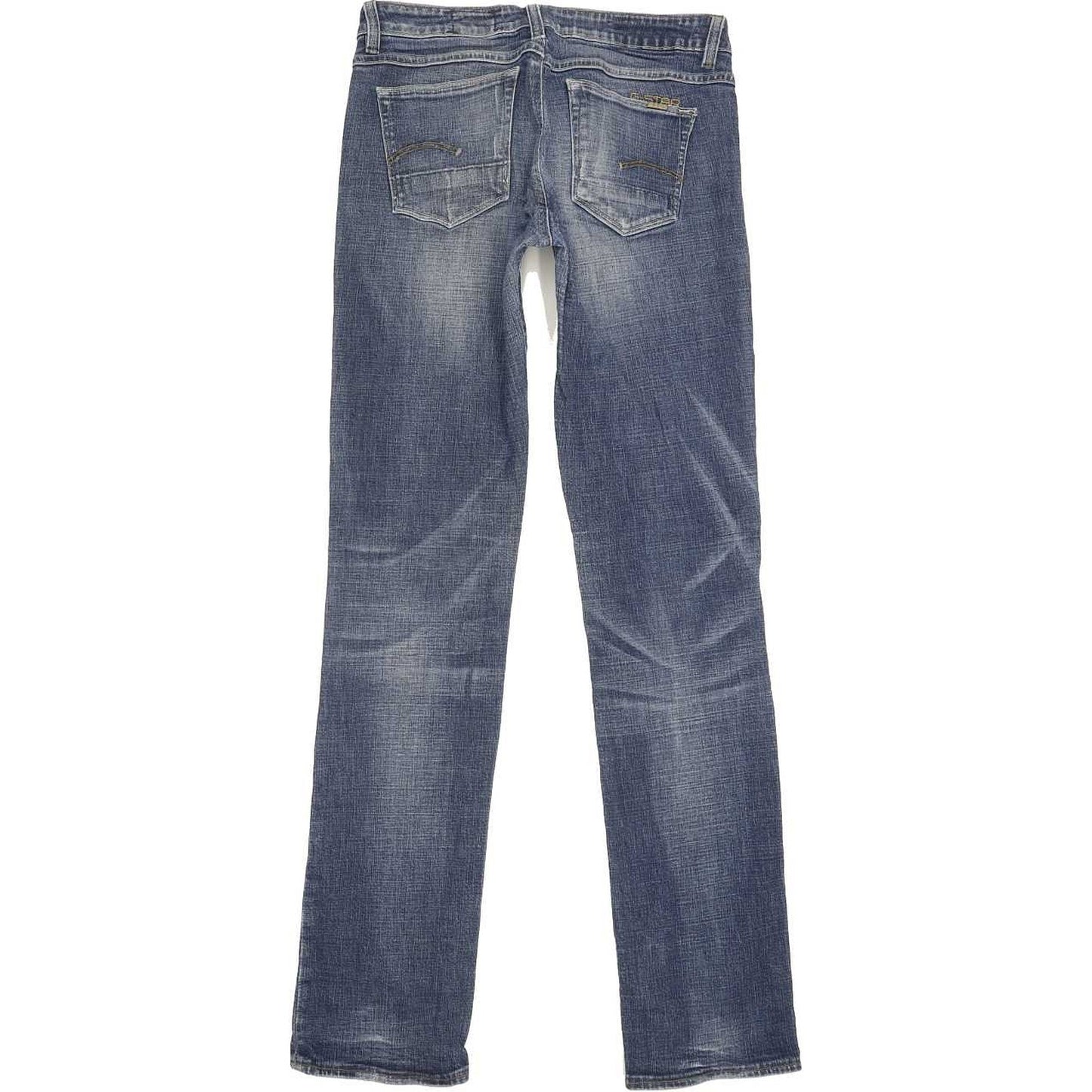 G-Star Women Blue Straight Slim Stretch Jeans W27 L33