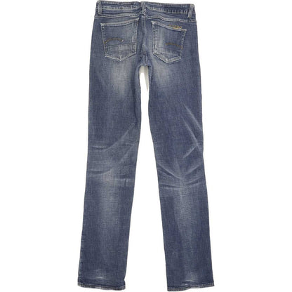 G-Star Women Blue Straight Slim Stretch Jeans W27 L33