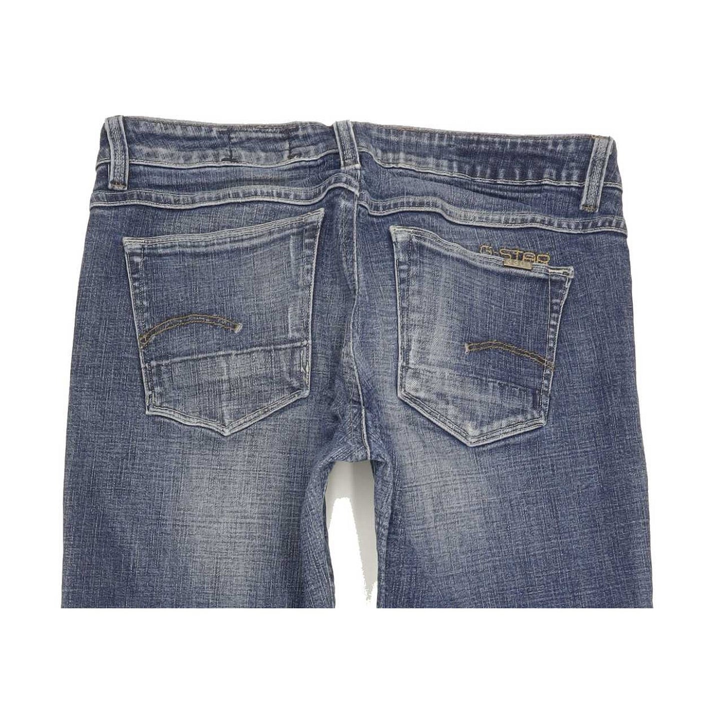 G-Star Women Blue Straight Slim Stretch Jeans W27 L33