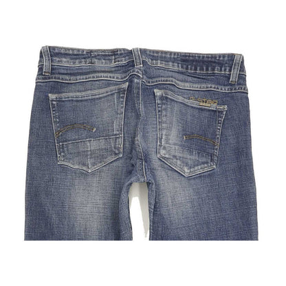 G-Star Women Blue Straight Slim Stretch Jeans W27 L33