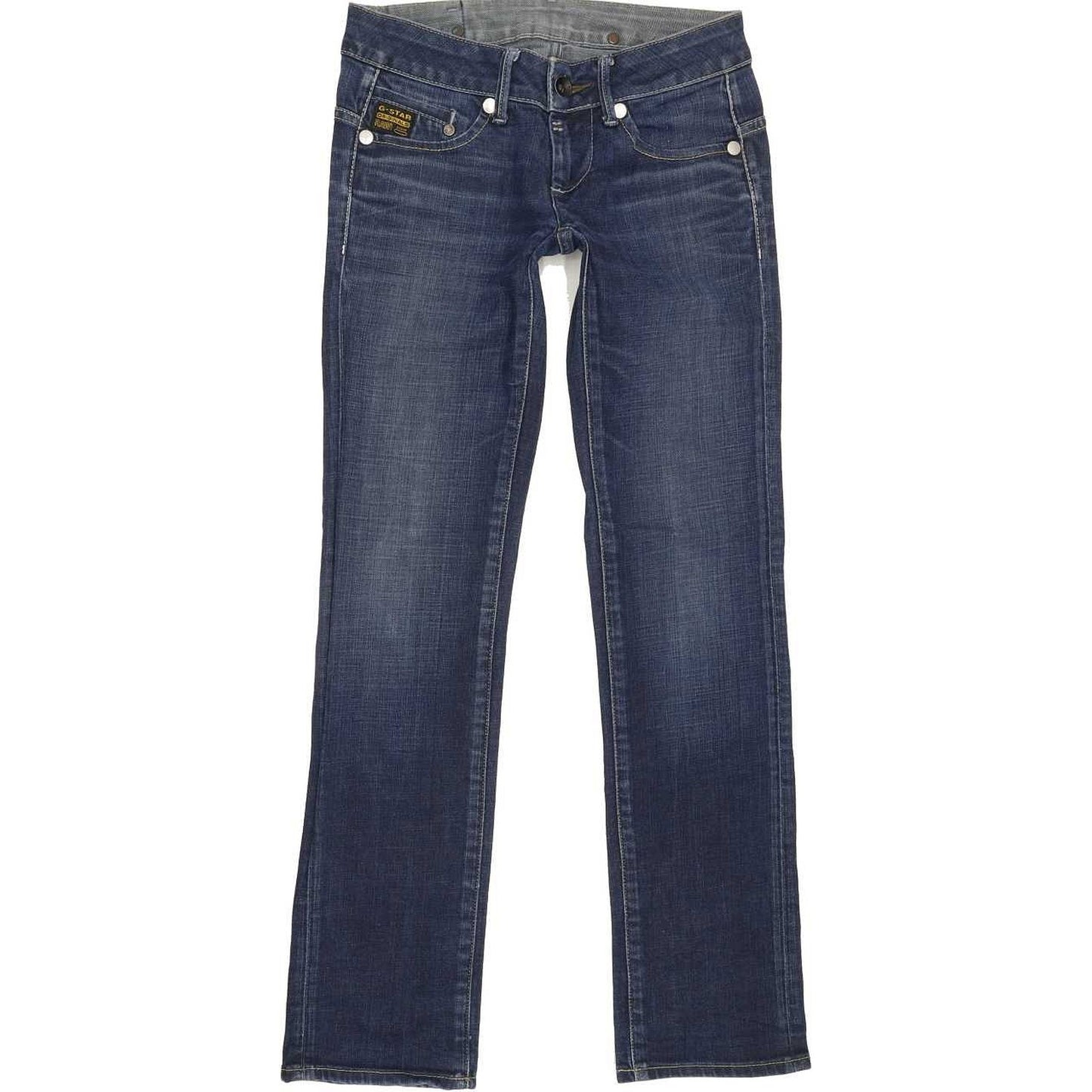 G-Star Midge Women Blue Straight Slim Stretch Jeans W25 L29