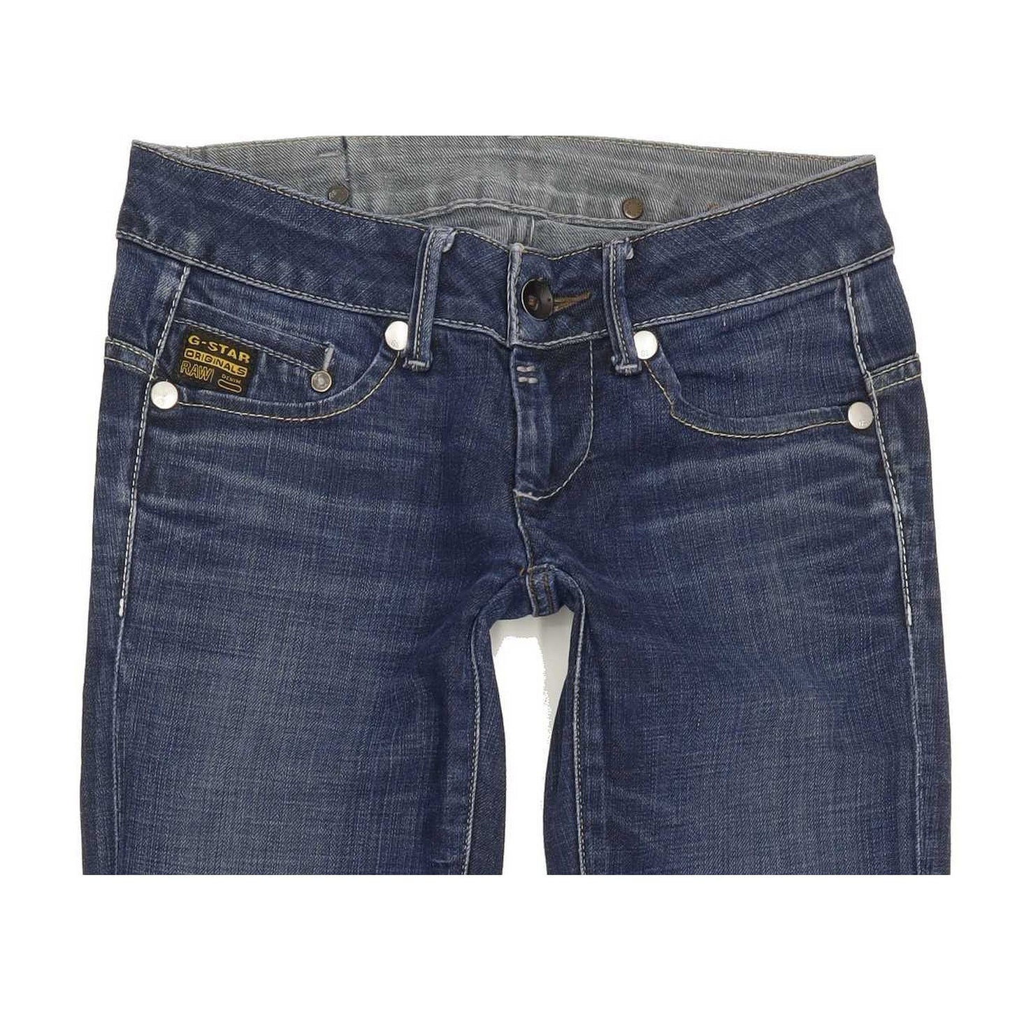 G-Star Midge Women Blue Straight Slim Stretch Jeans W25 L29