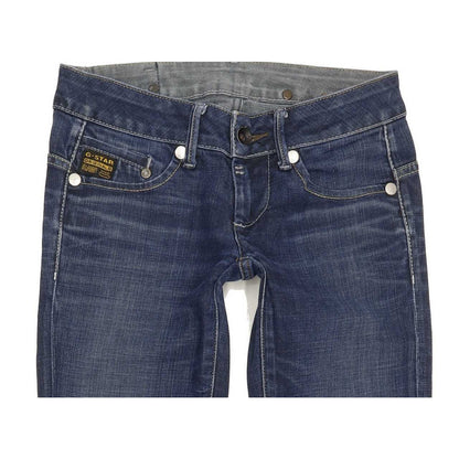 G-Star Midge Women Blue Straight Slim Stretch Jeans W25 L29