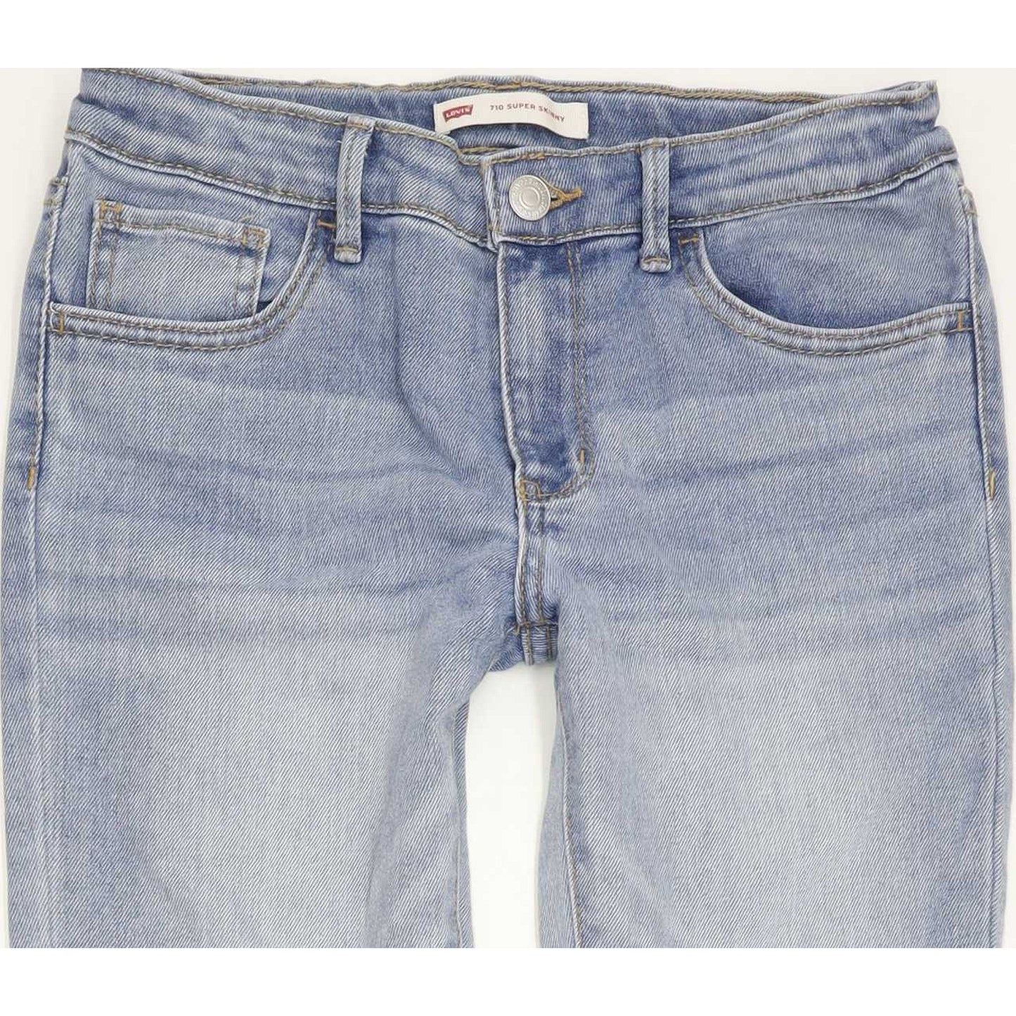 Levi's 710 Super Kids Blue Skinny Slim Stretch Jeans W26 L29