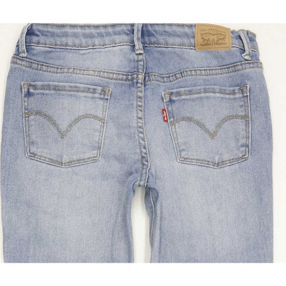 Levi's 710 Super Kids Blue Skinny Slim Stretch Jeans W26 L29
