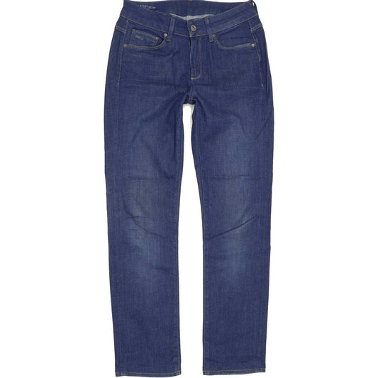 G-Star 3301 Contour High Women Blue Straight Regular Stretch Jeans W27 L28