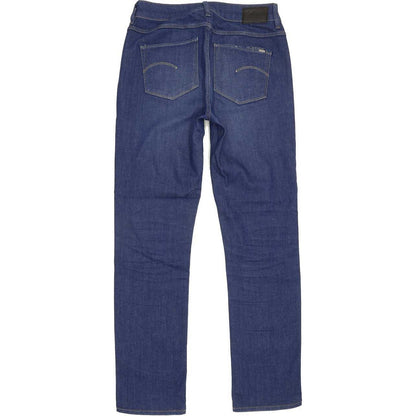 G-Star 3301 Contour High Women Blue Straight Regular Stretch Jeans W27 L28