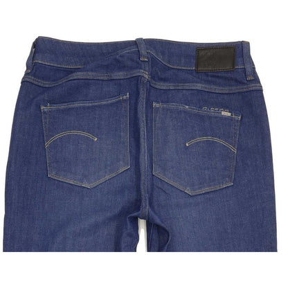 G-Star 3301 Contour High Women Blue Straight Regular Stretch Jeans W27 L28