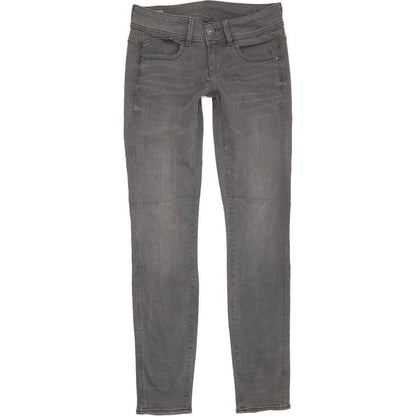 G-Star Lynn Mid Women Grey Skinny Slim Stretch Jeans W27 L32
