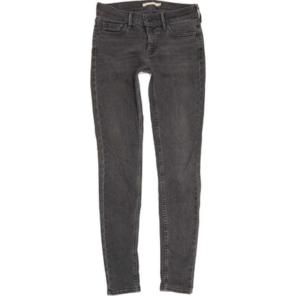 Levi's 710 Super Women Grey Skinny Slim Stretch Jeans W27 L30
