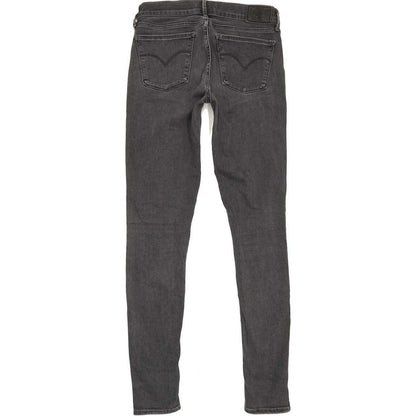 Levi's 710 Super Women Grey Skinny Slim Stretch Jeans W27 L30