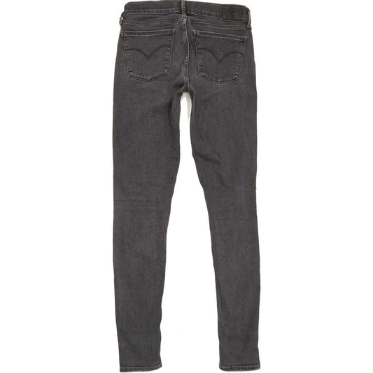 Levi's 710 Super Women Grey Skinny Slim Stretch Jeans W27 L30