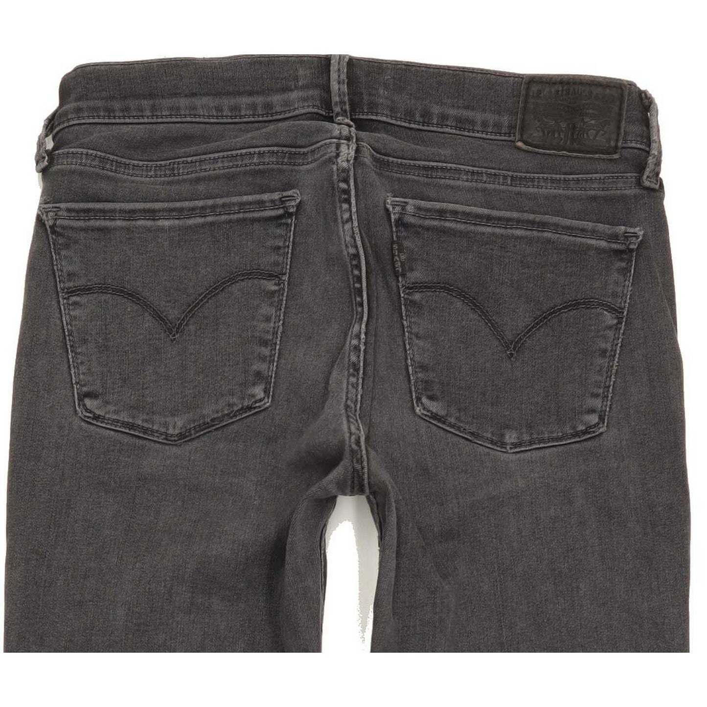 Levi's 710 Super Women Grey Skinny Slim Stretch Jeans W27 L30