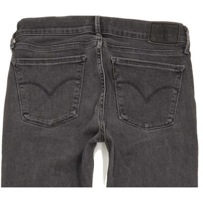 Levi's 710 Super Women Grey Skinny Slim Stretch Jeans W27 L30