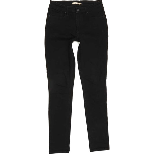 Levi's 721 High Rise Women Black Skinny Stretch Jeans W29 L31
