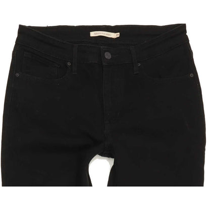 Levi's 721 High Rise Women Black Skinny Stretch Jeans W29 L31