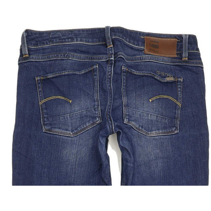 G-Star 3301 Women Blue Straight Slim Stretch Jeans W28 L28