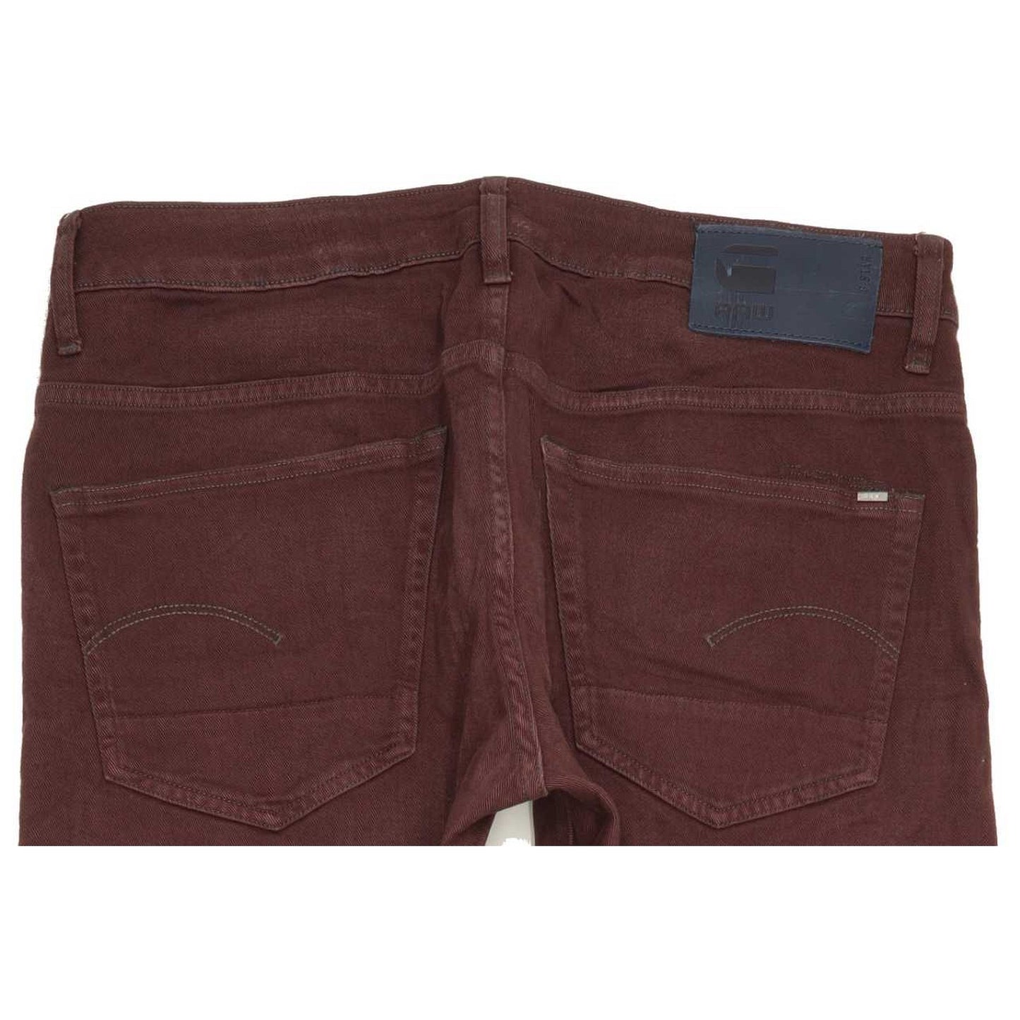 G-Star 3301 Men Purple Straight Slim Stretch Jeans W36 L28