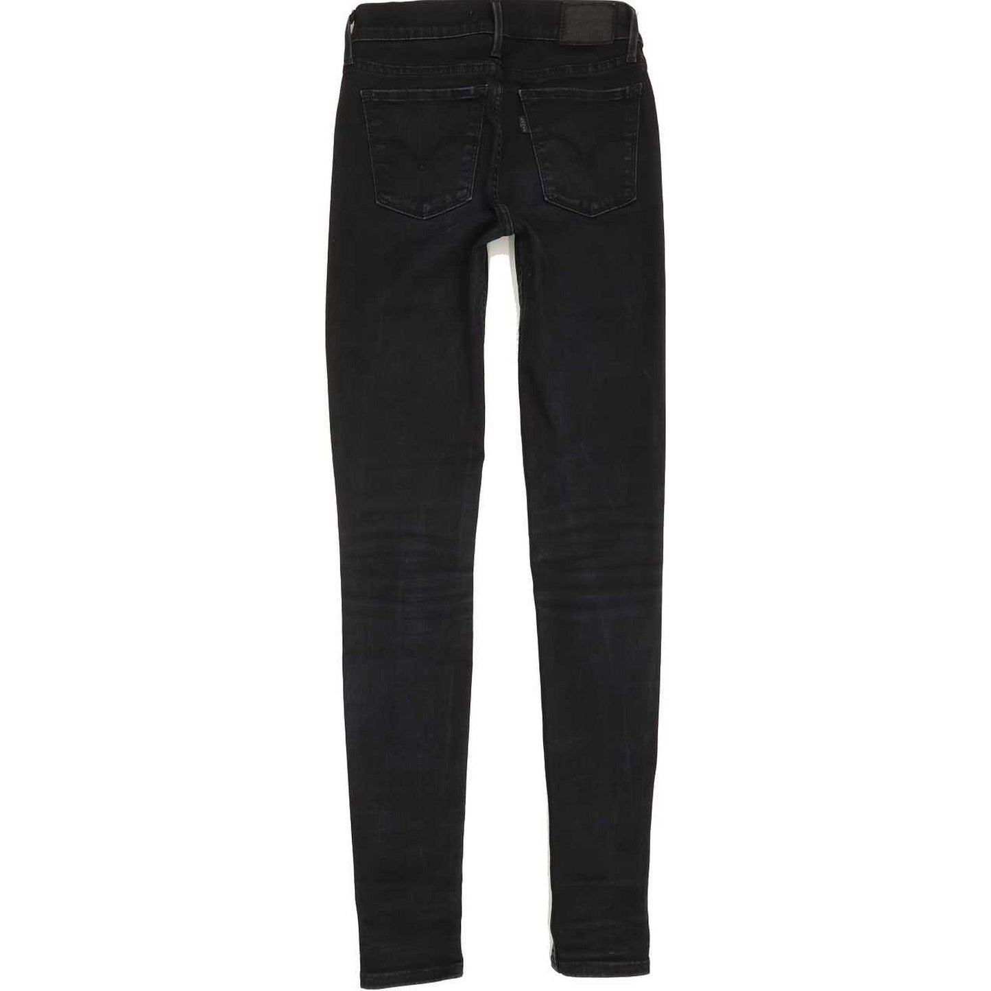 Levi's 710 Super Women Black Skinny Slim Stretch Jeans W26 L32